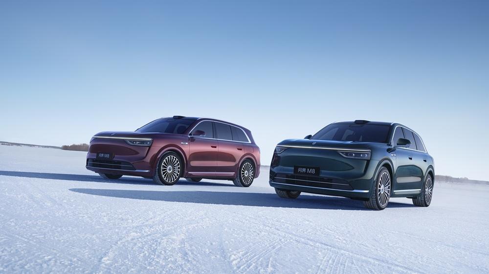 问界M8冬测双硬核，冰雪稳、续航实，家庭出行无忧冬天开车最担心的就是冰雪路面失