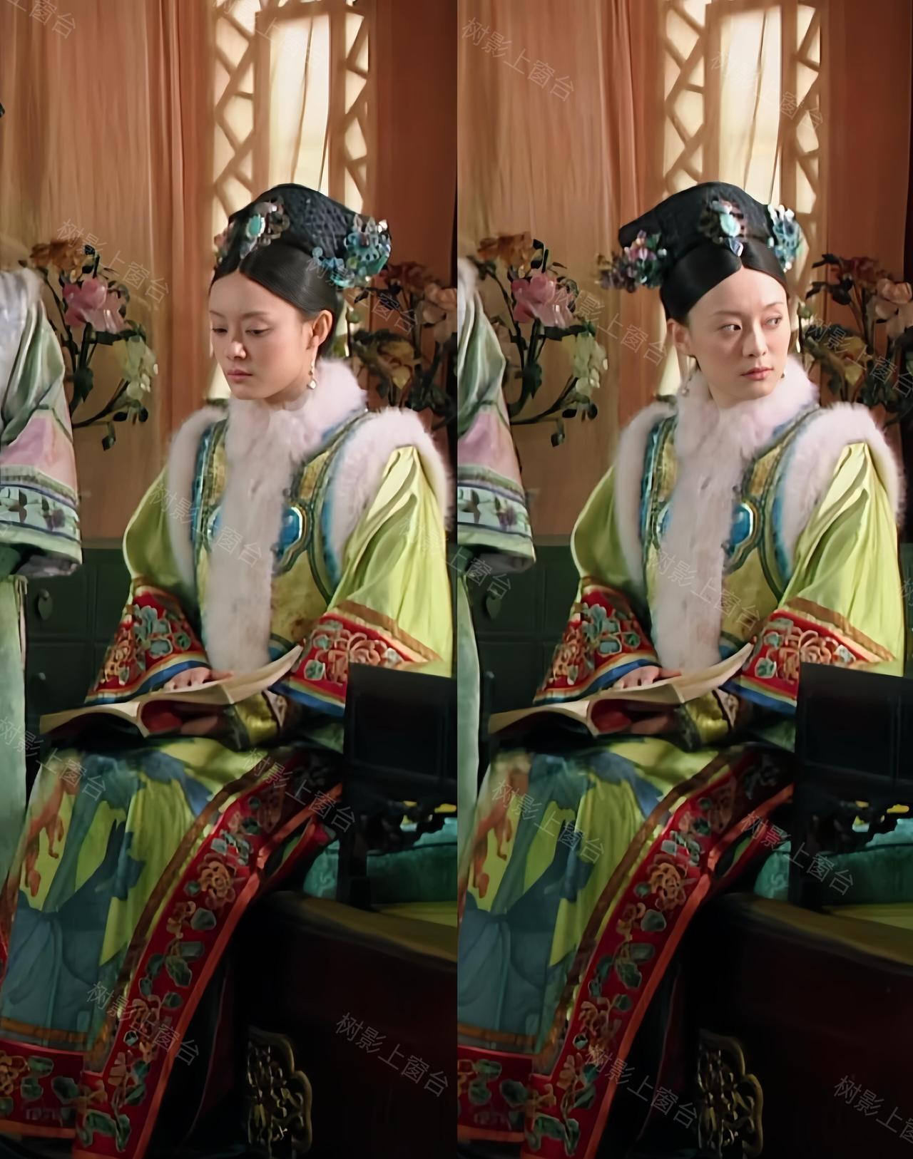 那件绿底明黄的华服，不是衣服，是甄嬛亲手点燃的炸药包。她第一次穿上它去见眉庄，