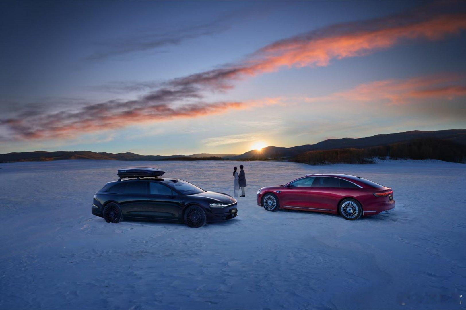 雪色铺满天地，车内温暖如春。享界s9享界s9t