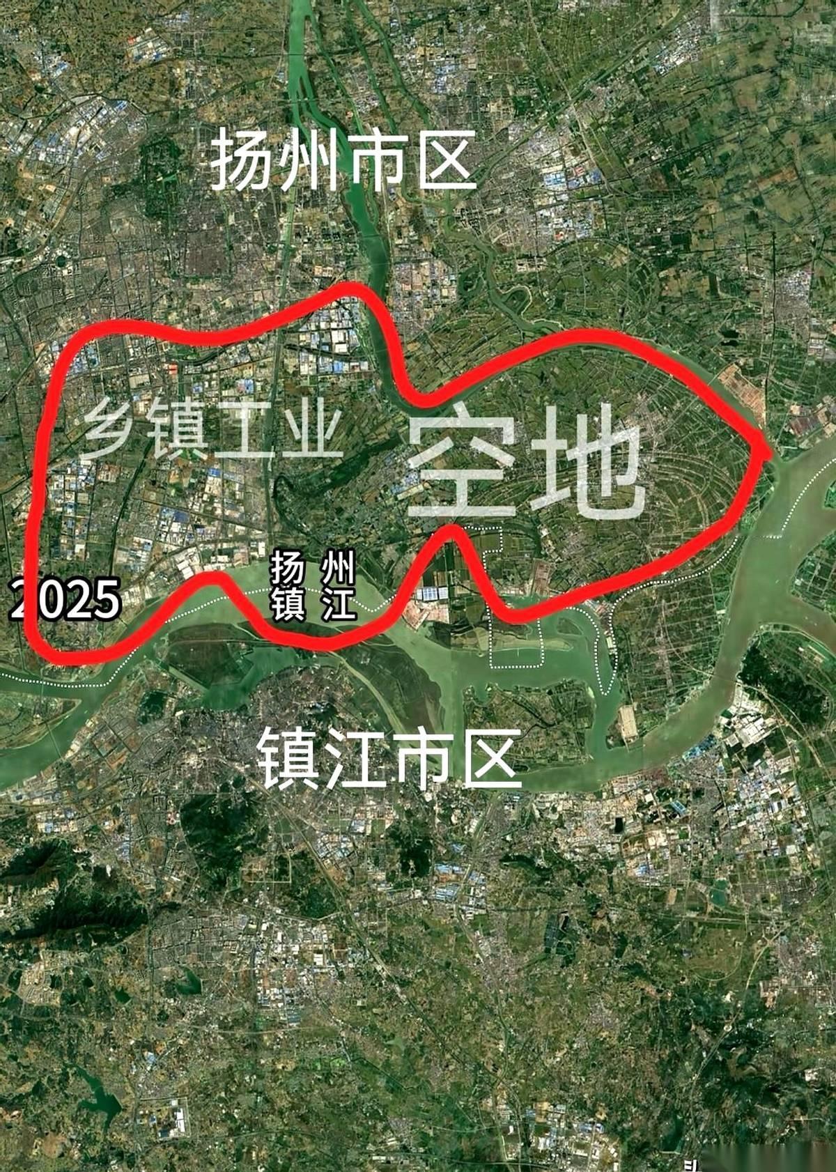 都说扬州和镇江要跨江融合，可你打开地图一看，简直让人倒吸一口凉气。镇江，整个市