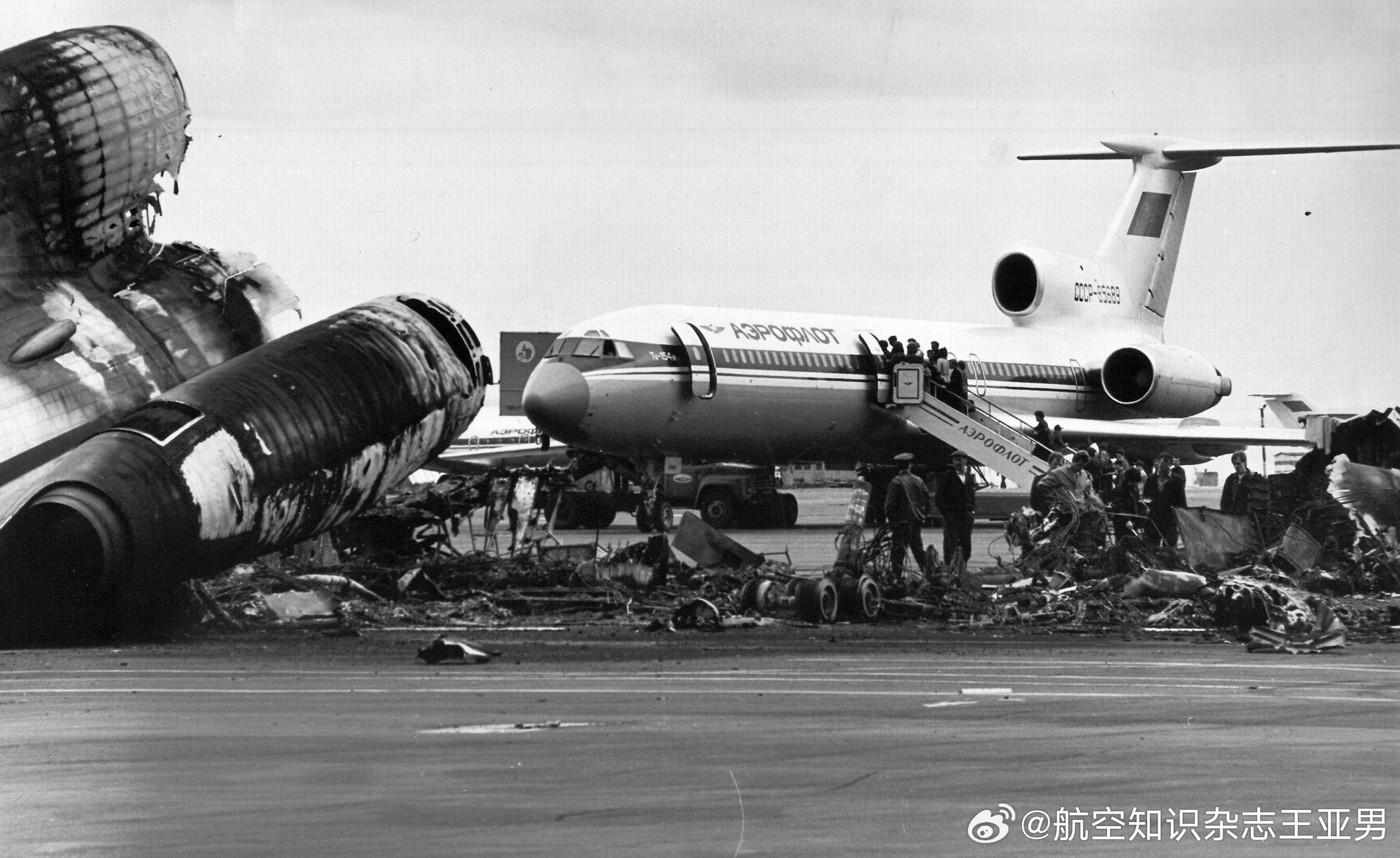 1992年6月19日，一架苏联民航图-154B-1客机（注册号CCCP-8523