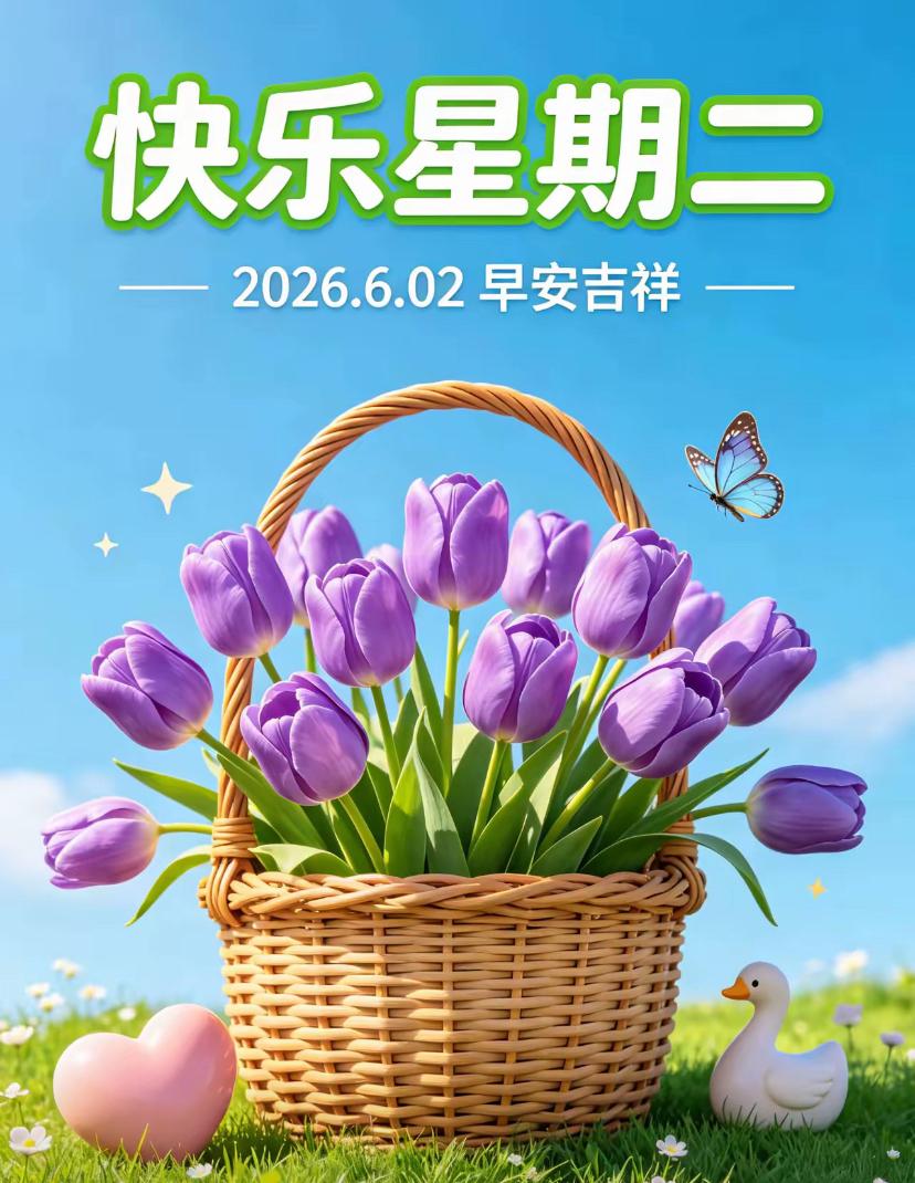 🌺☘️6./2.周二向阳出发.生活满是欢喜🌻清风临窗，晨光漫染，涤