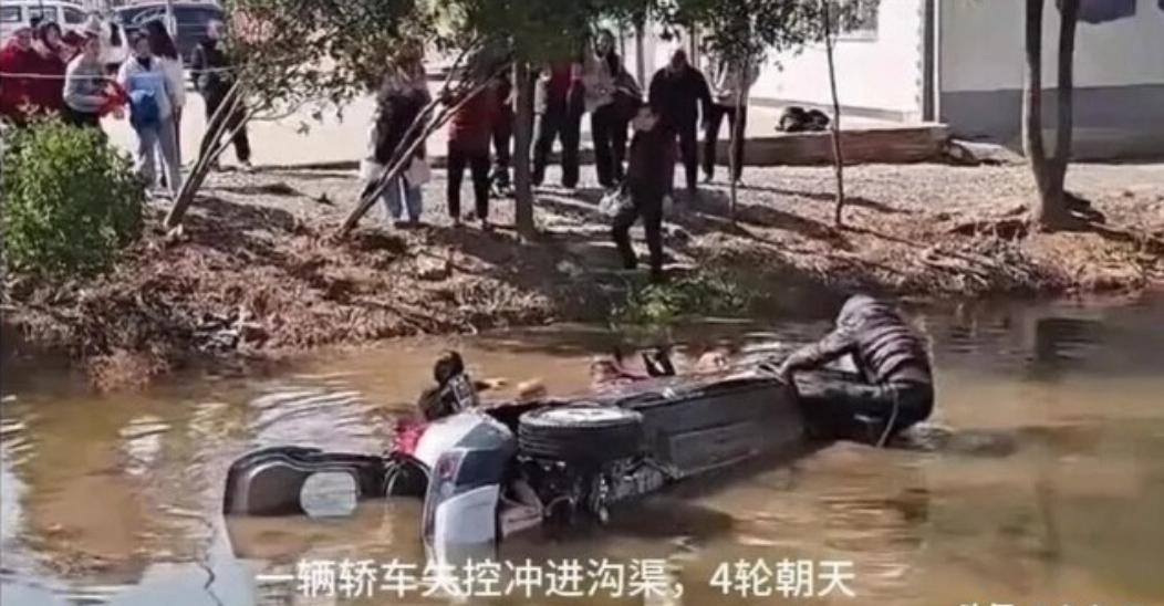 正月初四下午那样，在湖北的一个村庄突然传来扑通一声巨响，紧接着是沉闷的落水声。