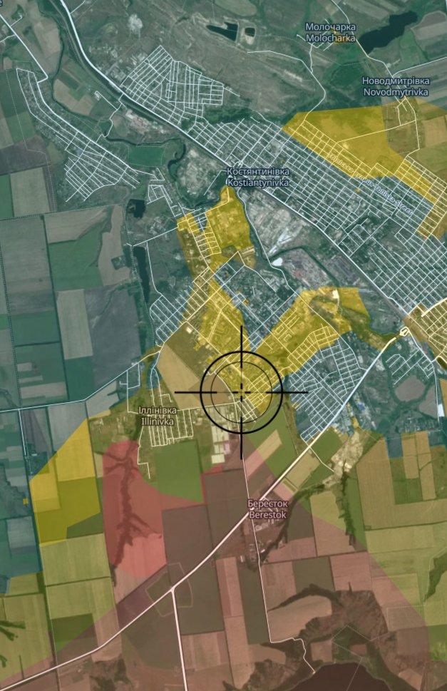 在科斯蒂安蒂尼夫卡的高层建筑中，乌克兰士兵与俄军发生近距离交火，第1465摩托化
