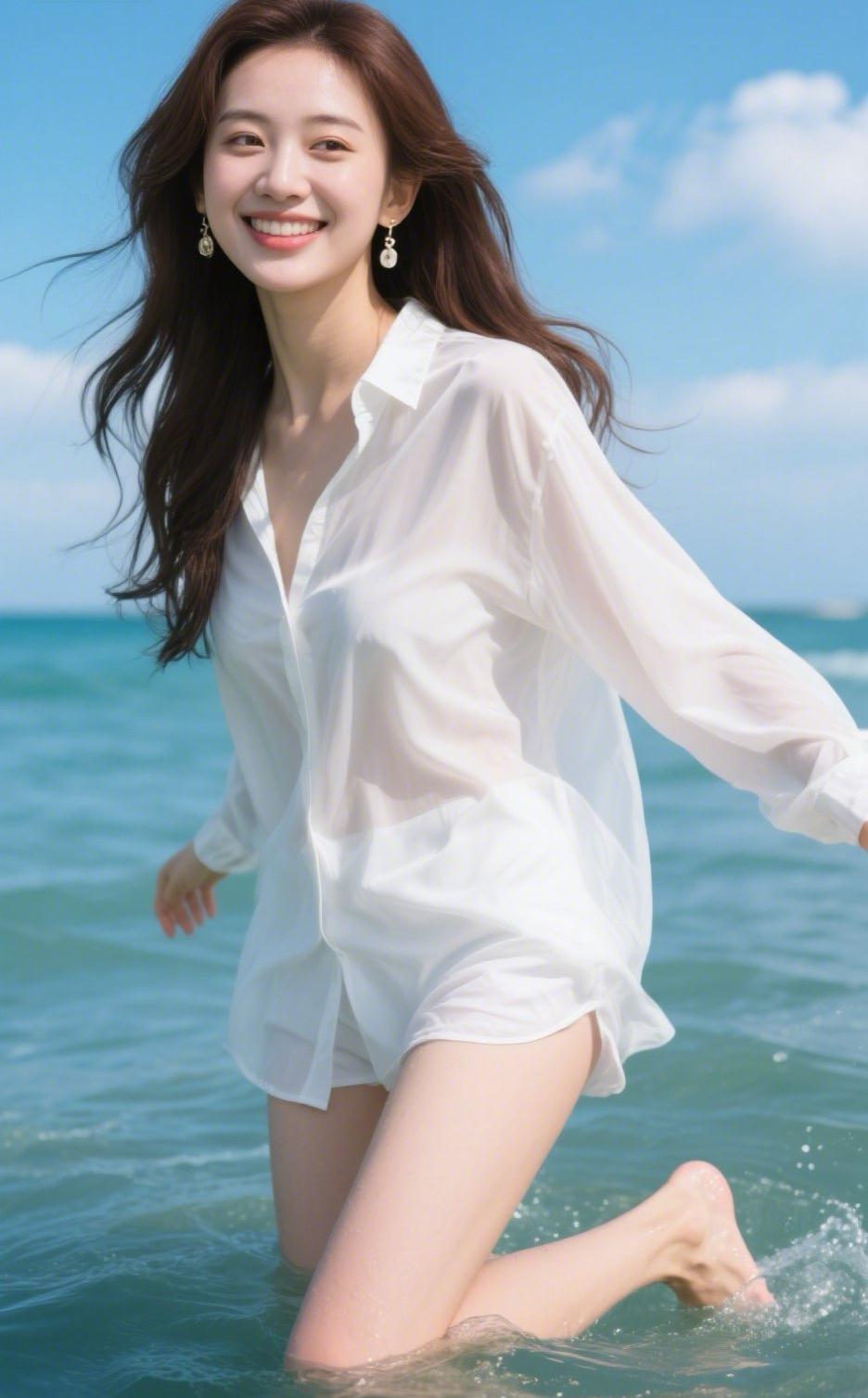 我喜欢大海，可是我不会游泳！就像你说你喜欢我，可是我根本没看到你…[捂脸哭]