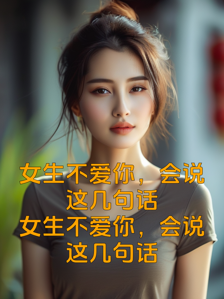 女生不爱你，会说这几句话