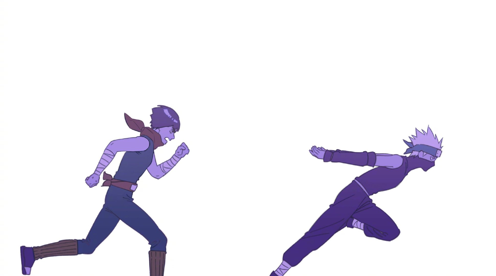 火影忍者卡卡西&凯，这组图真的神中神努力终究会超越天赋