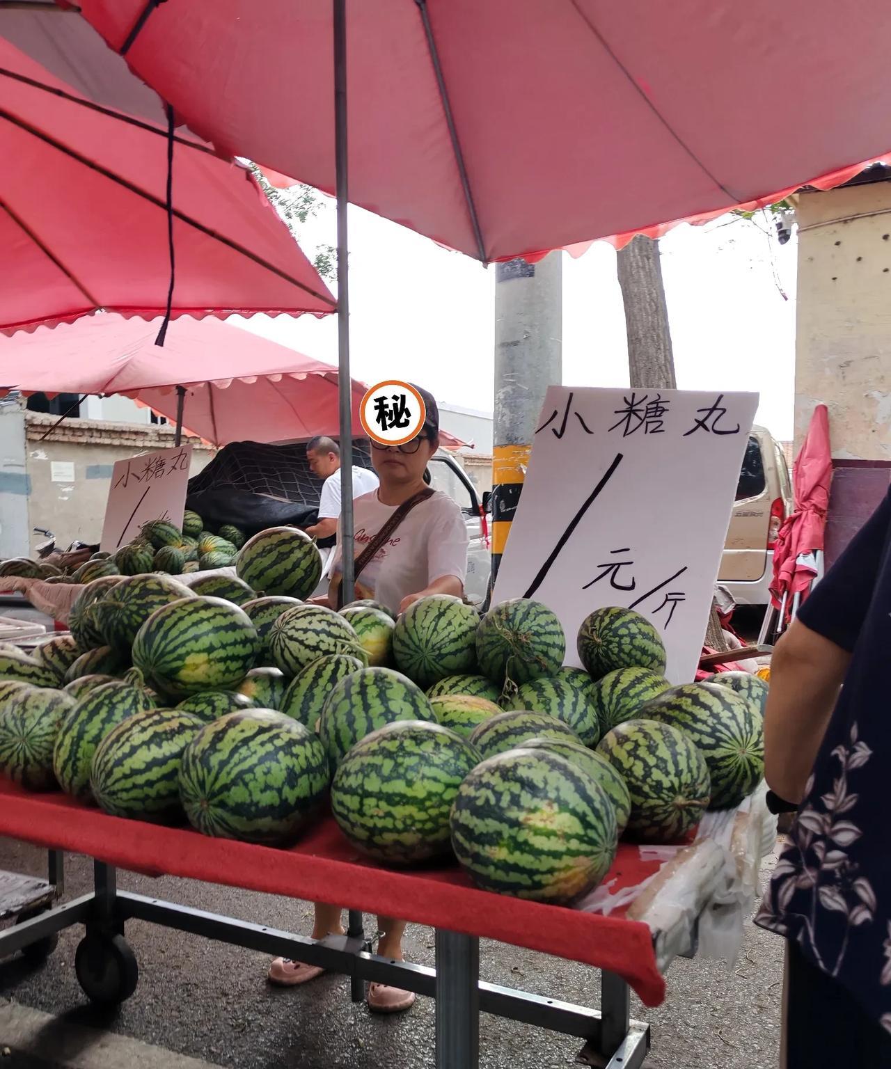 西瓜价又意想不到。6月24日，今早上我路过西安龙首村早市，留意了一下水果，发现