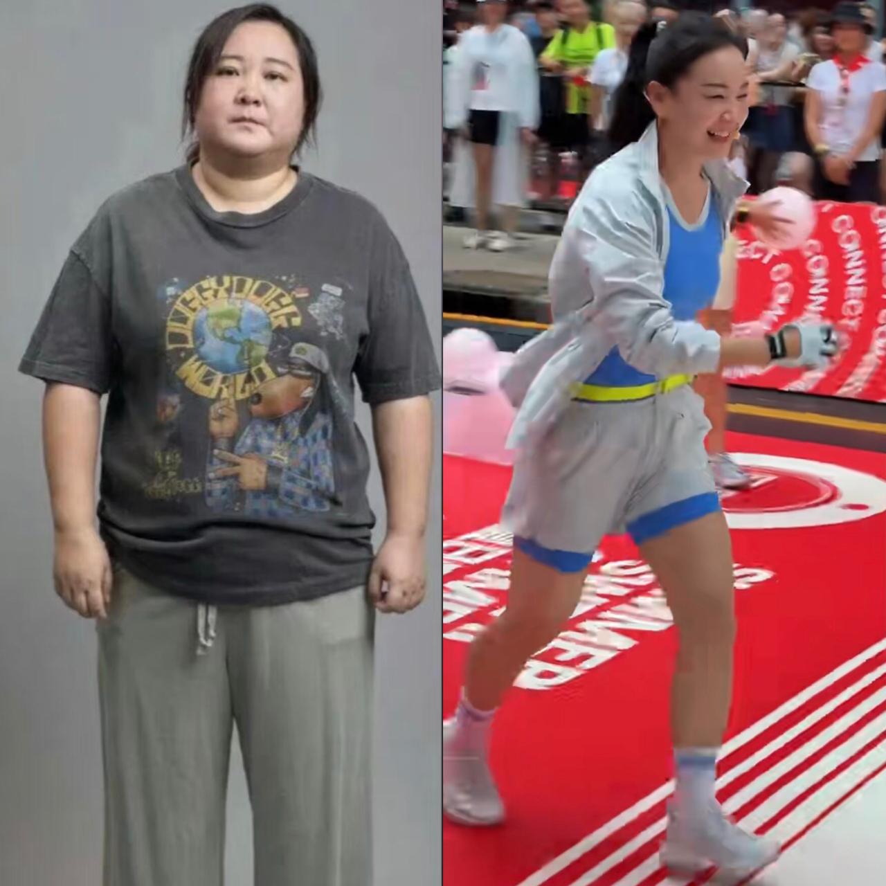 果然每个胖子都是潜力股，看到贾玲现场的活动照片这真的是那个曾经210斤的胖子吗