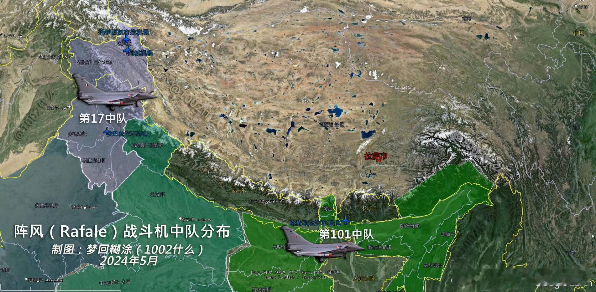日耳曼赢学歼10c是怎么击杀印度阵风的印度空军靠近中国边境的空军基地一览及空战
