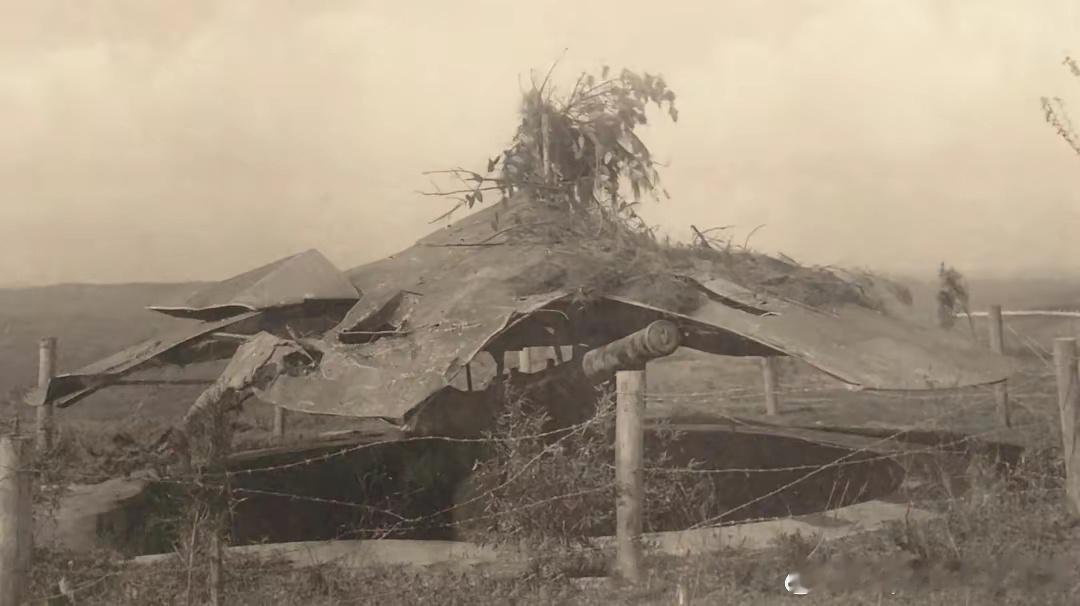1938年7月日军拍摄的南京地区雨花山炮台阿姆斯特朗E型120毫米加农炮军事历史