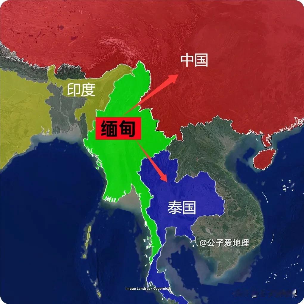 为什么古代缅甸敢频繁入侵中国和泰国，却很少敢入侵印度？你打开东南亚的地图，会发