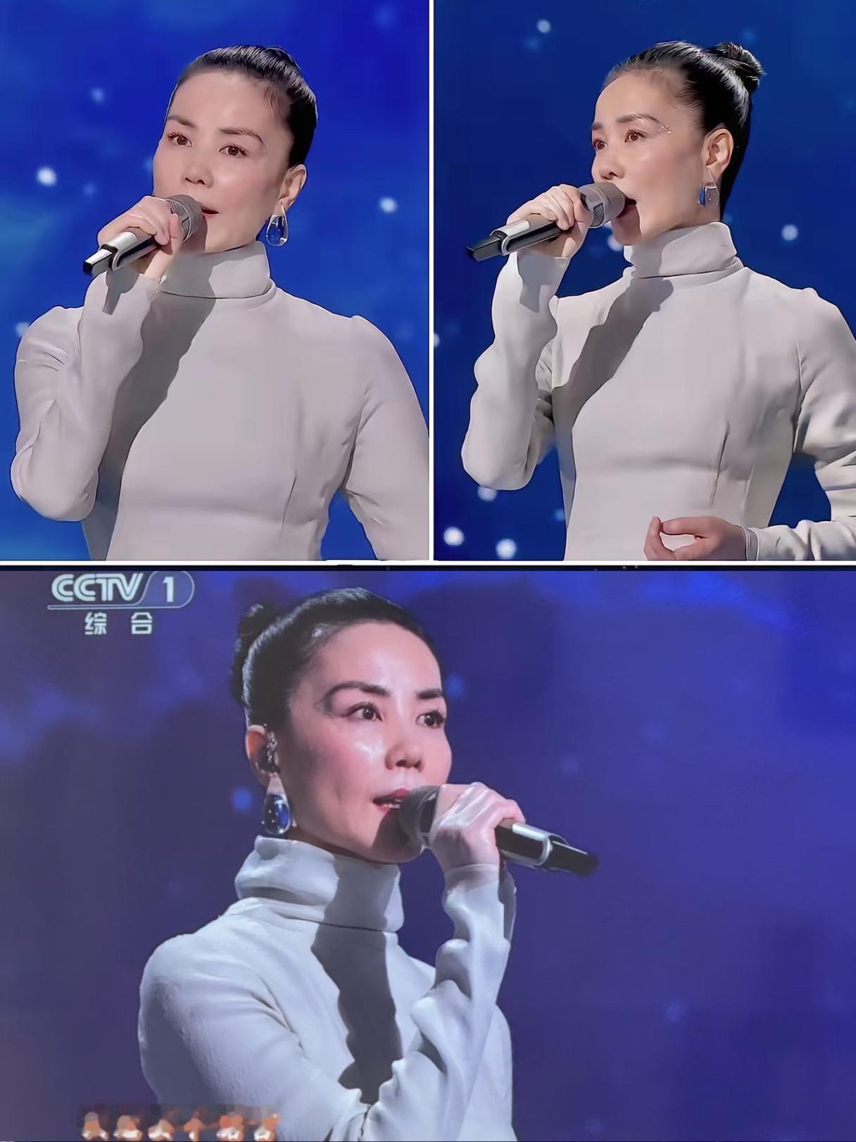 恕我直言不如让单依纯出来唱王菲真的不该出来唱了淡妆本是她的特色，可大