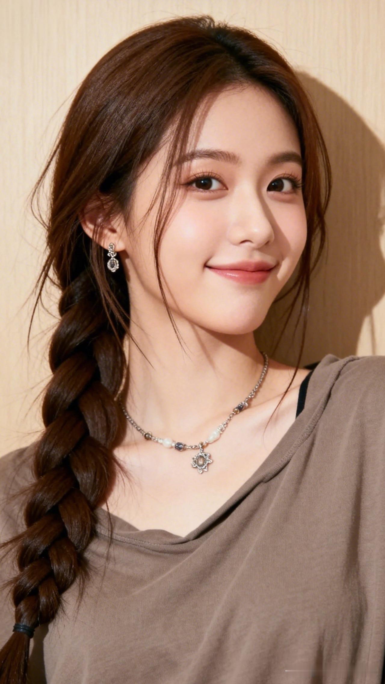 元气少女编发，甜美笑容，日常穿搭指南