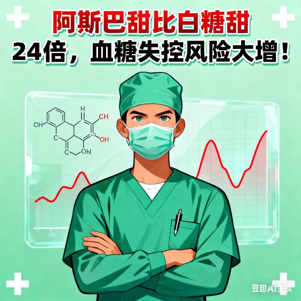 医生警告：阿斯巴甜比白糖甜24倍，血糖失控风险大增！胰岛“隐形杀手”现形：