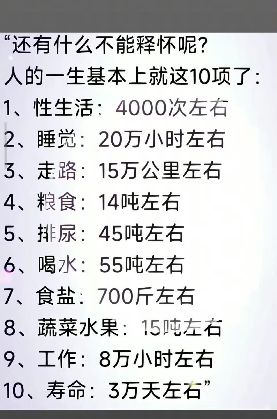 把人的一生量化以后……​​​可惜很多重要的事情没统计。