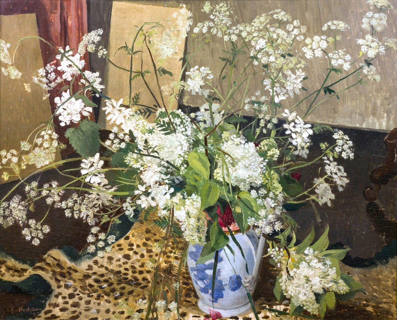 牛欧芹，1936年，英国画家EliotHodgkin