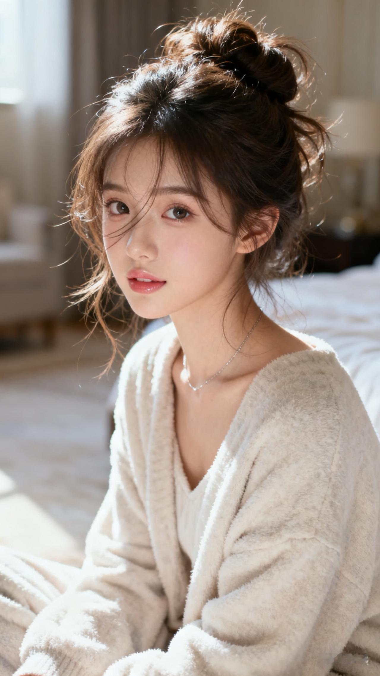 清纯甜美女孩清秀美少女清纯活力少女少女清纯风甜系女孩，美女居家甜美女孩