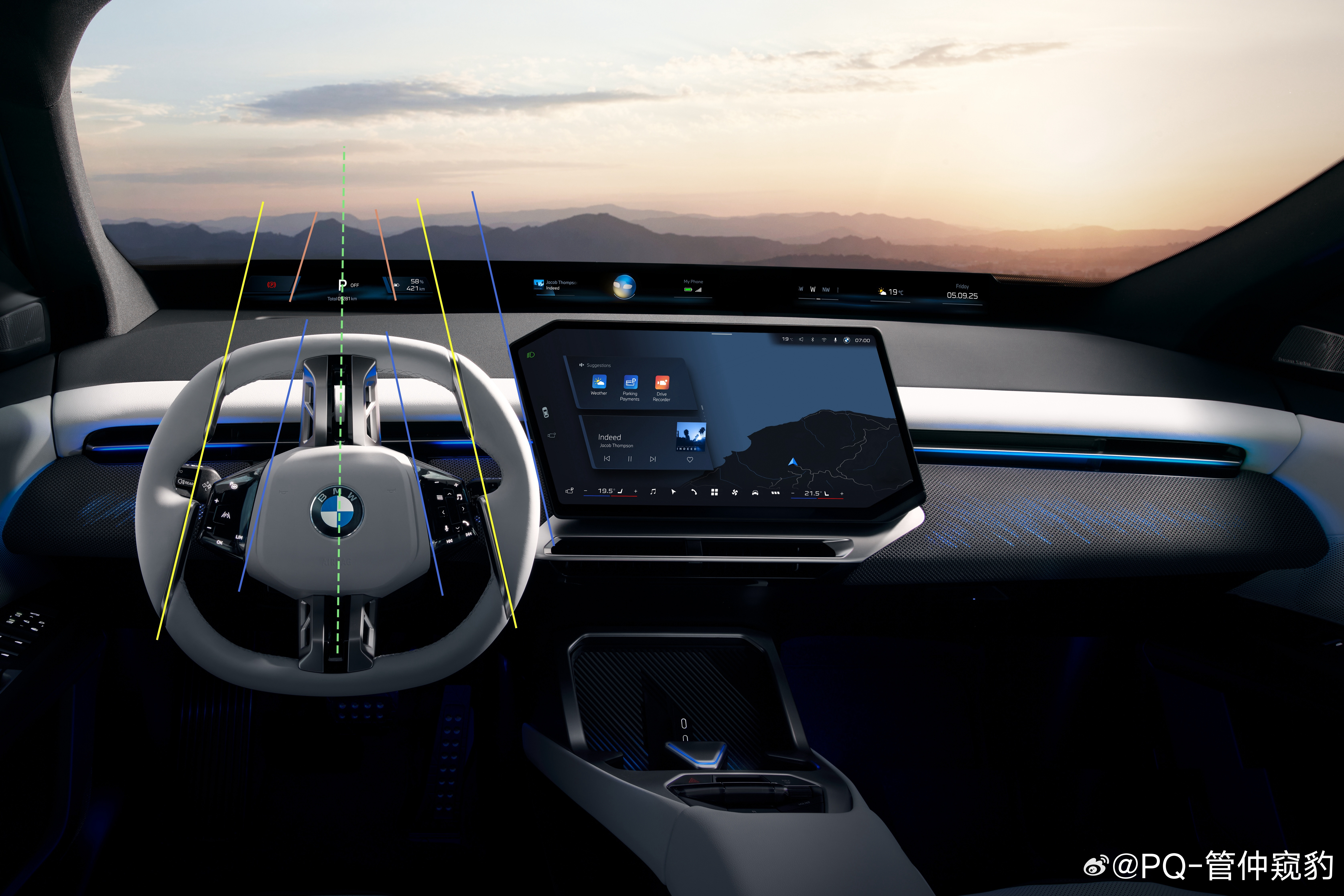 我好像彻底误会宝马iX3了之前还吐槽方向盘“装反了“，觉得该转90度