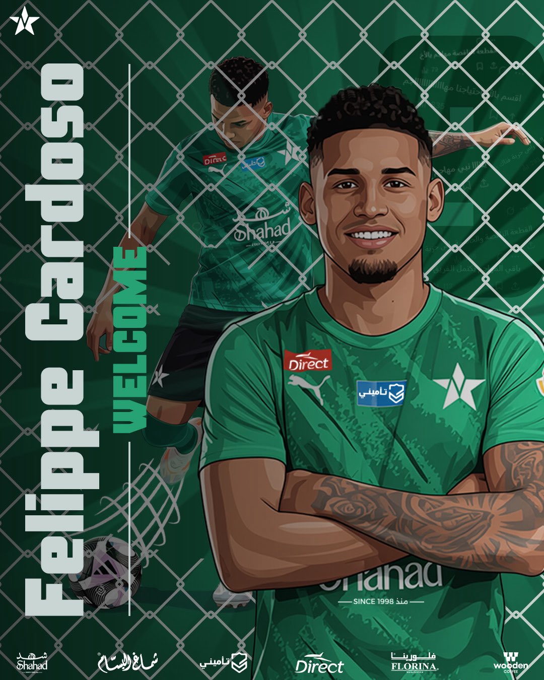 官方: 原河南队外援卡多索加盟沙特阿拉伯星俱乐部