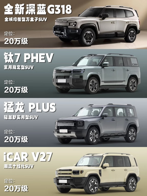 怎么选？！｜四款方盒子SUV测评干货👍