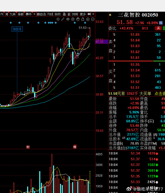 T链三花先行新高这一波我从章盟主那天开始点评跟踪，很猛​​​