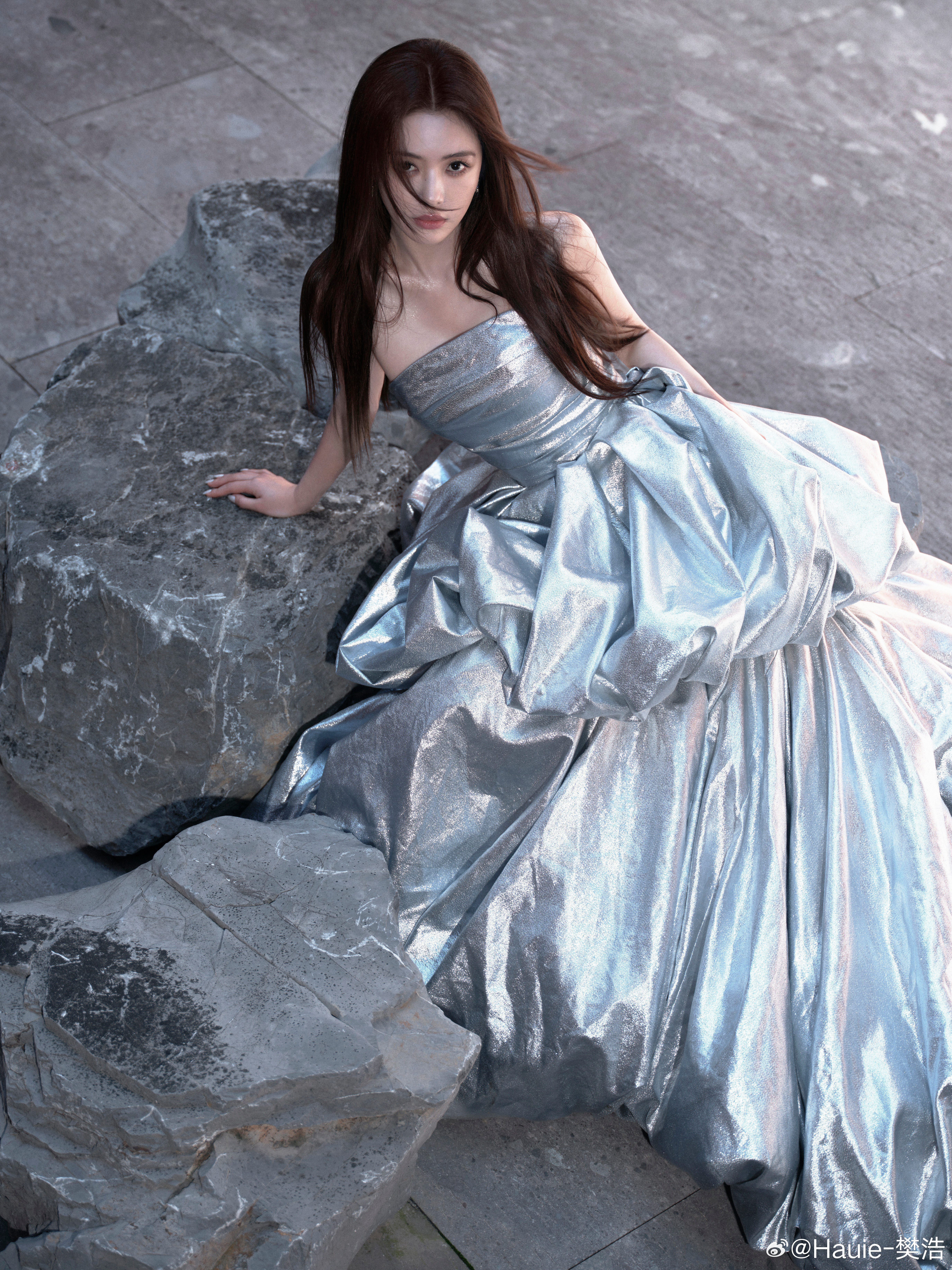 给蔡文静画的清冷感妆容蔡文静蔡文静化妆：Hauie-樊浩化妆妆容