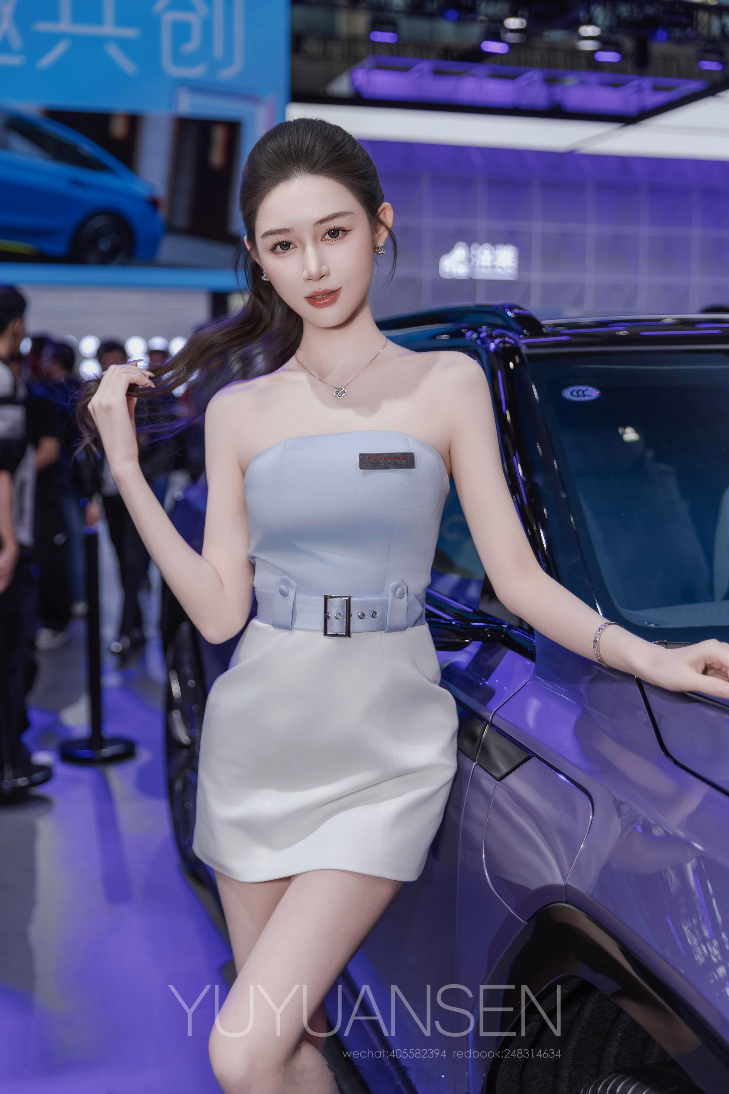 广州约拍宅男女神2025广州车展模特：敏敏美女如云车模抄送人像写真