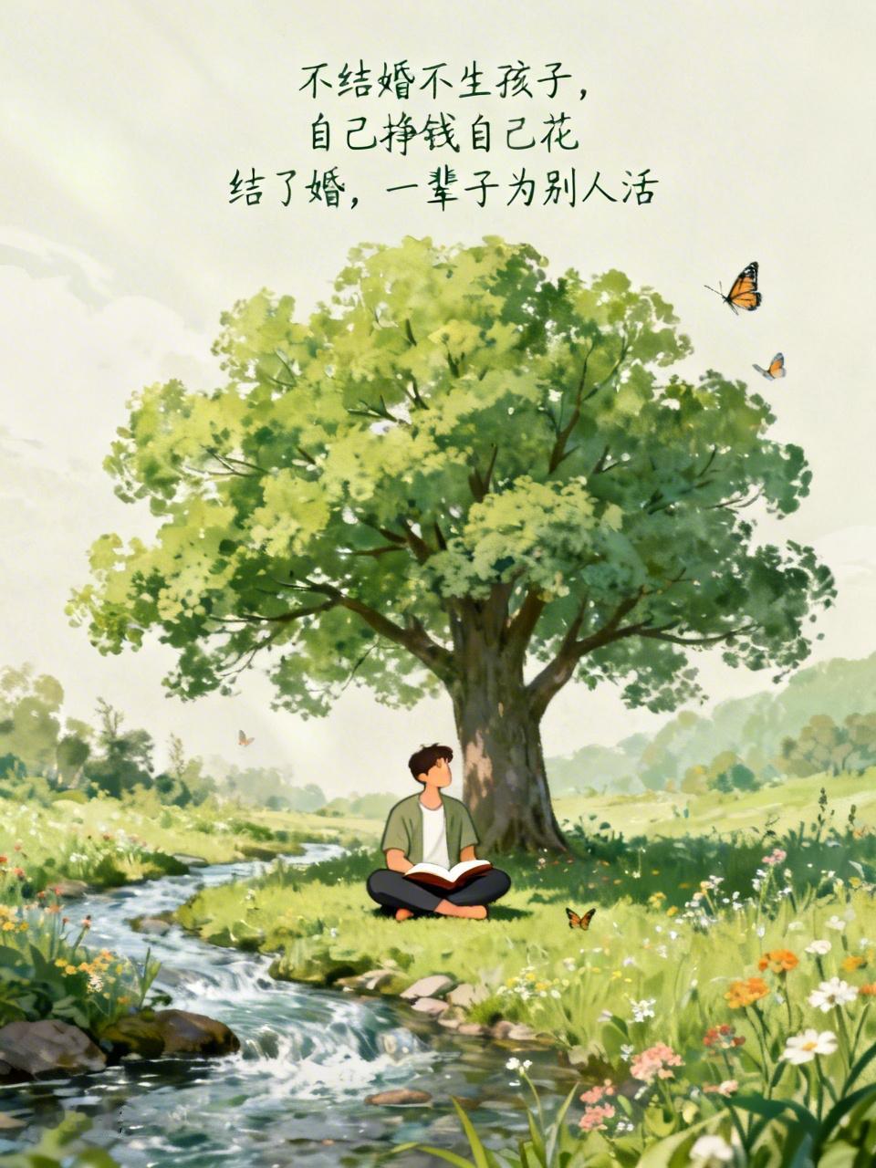 都说男人最好的状态，是不结婚不生孩子，自己挣钱自己花。没结婚，钱是自己的，