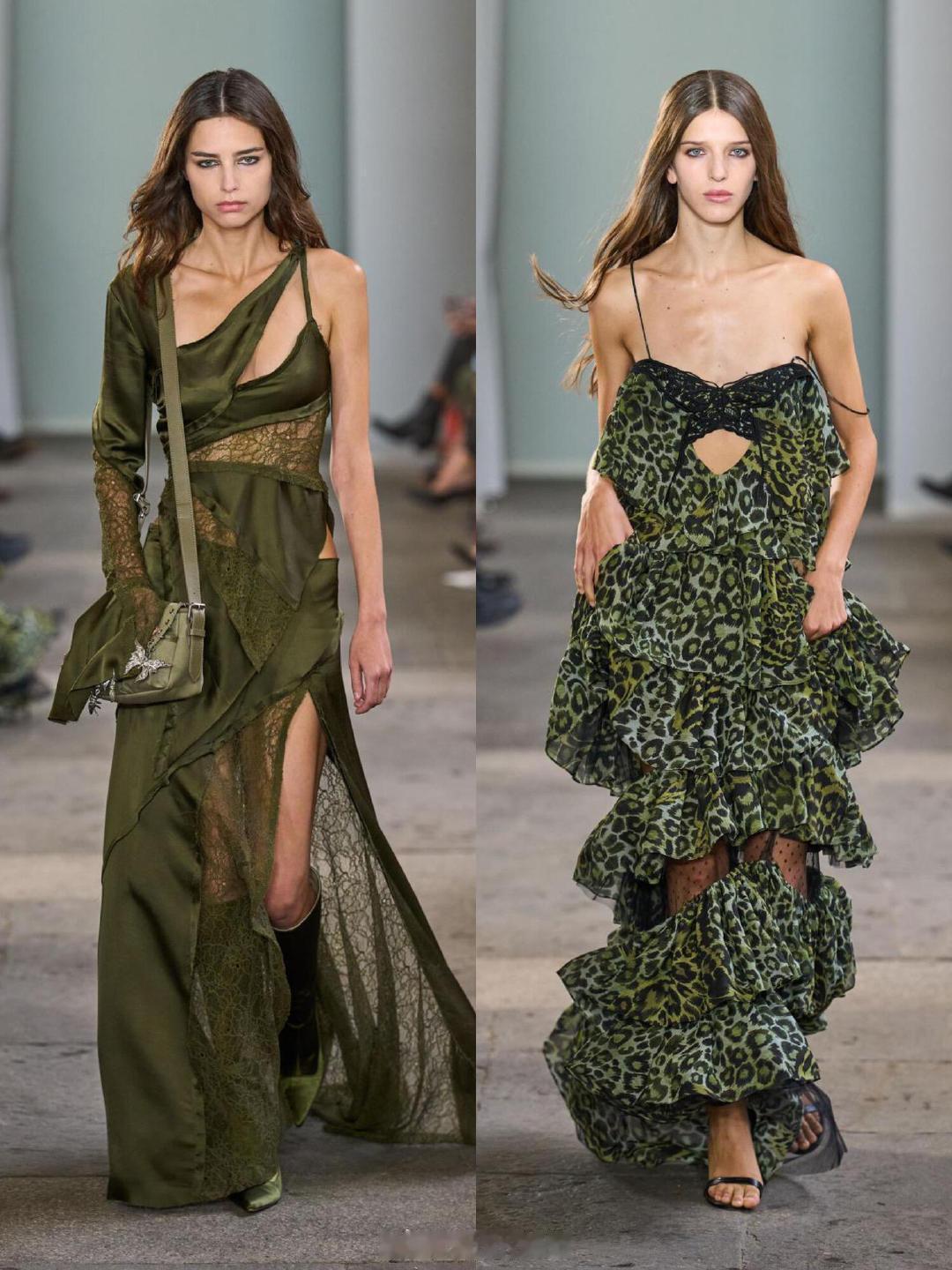 #春夏时装周#Blumarine2026春夏大秀谱写哥特浪漫的黑色解构诗篇延续品牌标志性柔媚哥特内核