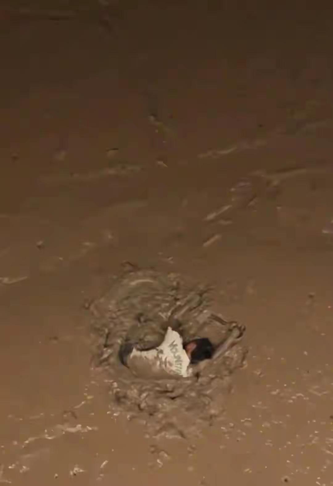男子从温州一大桥跳下，没想到江中无水，身体陷入淤泥中无法脱身，最后被消防人员