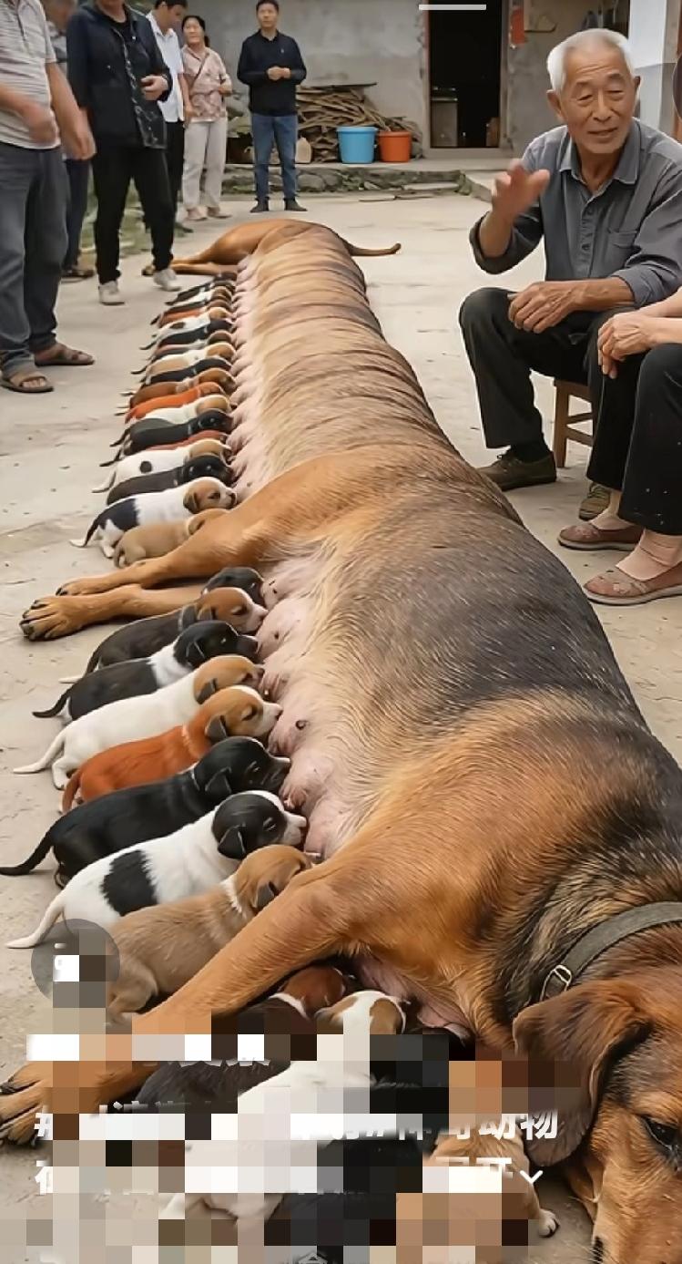 你见过这样的狗狗吗[大笑]哪有六只脚的狗狗，创作太不合情理了吧。你说呢？