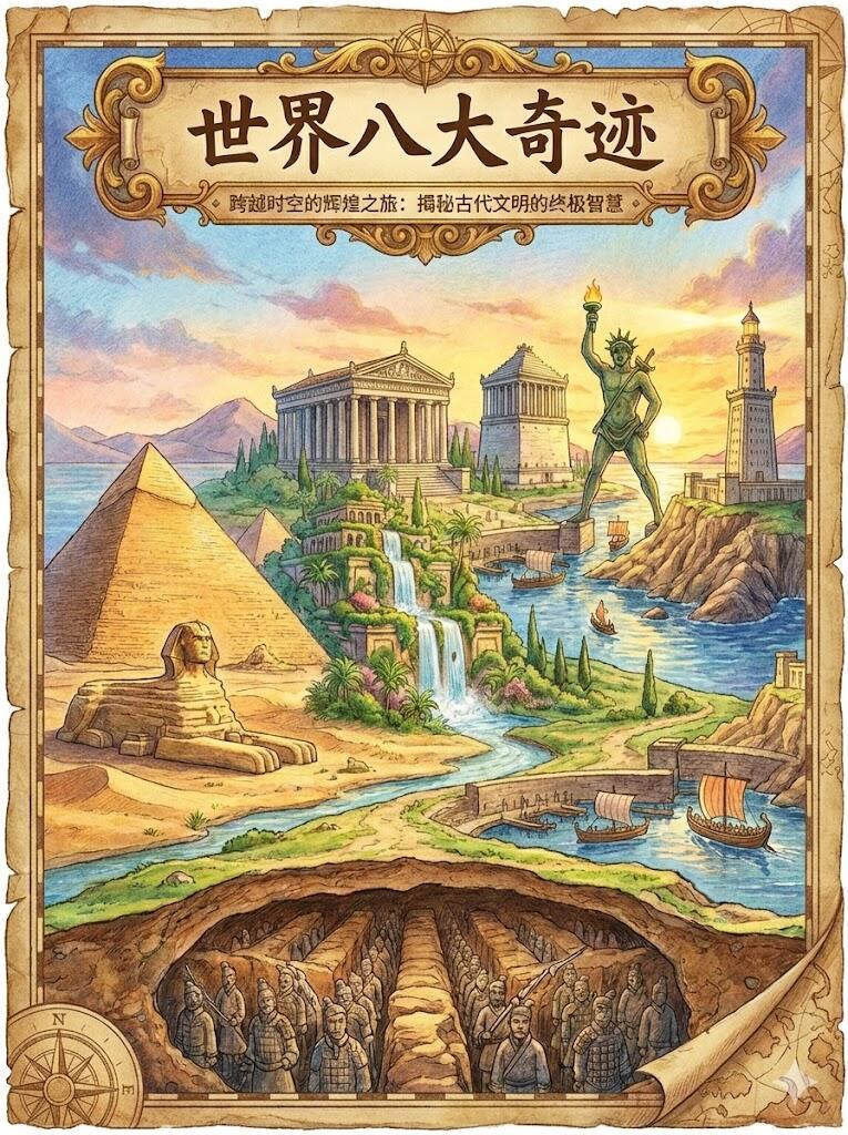 世界八大奇迹，每一个都是人类智慧创造的结晶