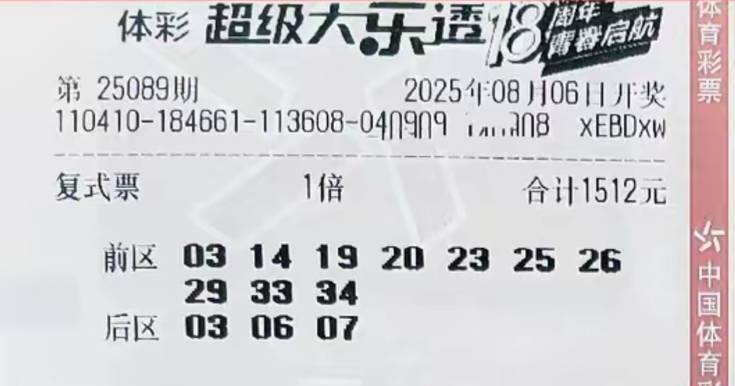 大乐透25089期多张小复式汇总，喜迎好运
