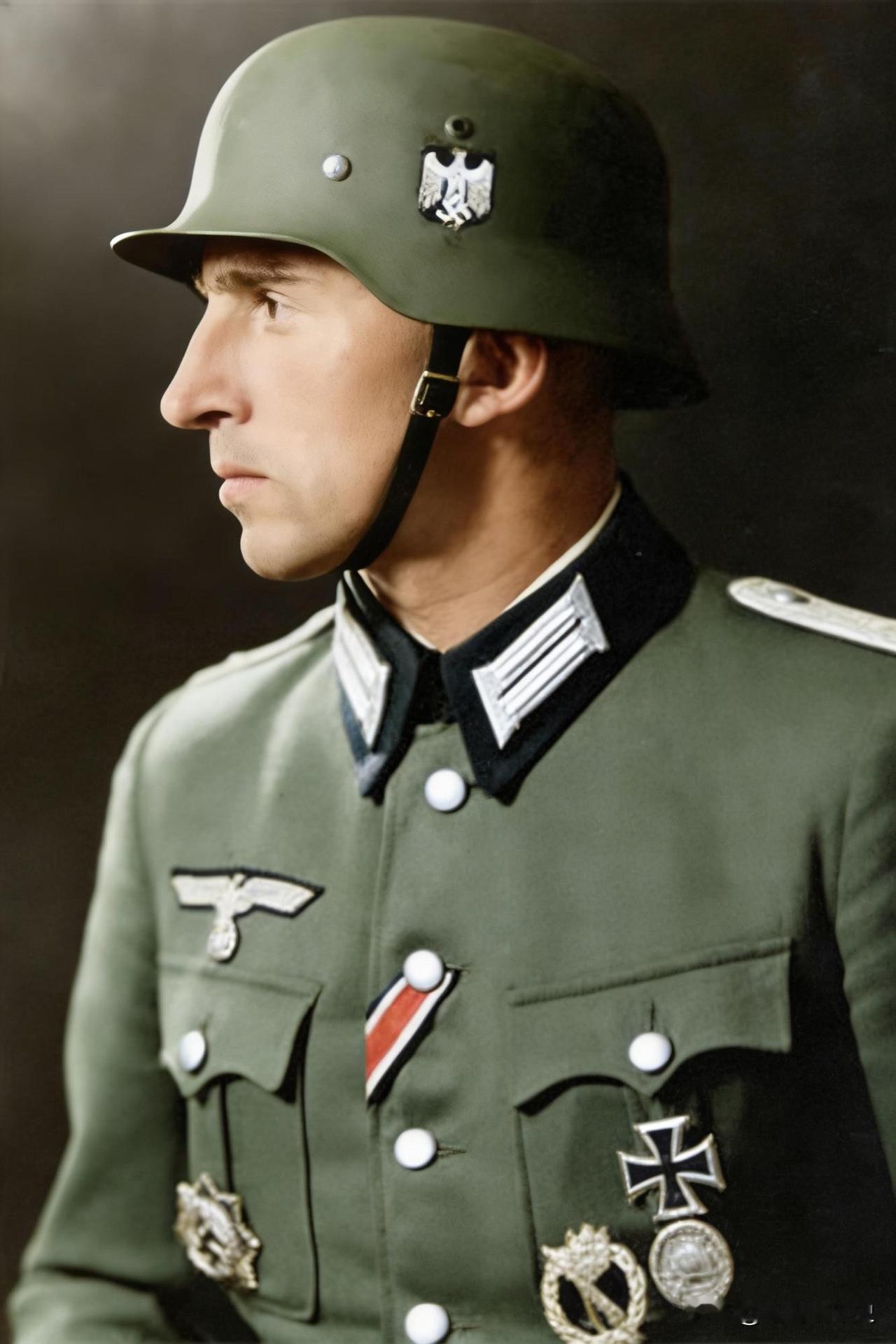 奥托·黑格尔，德国国防军。二战德国国防军德国军人历史历史老照片二战