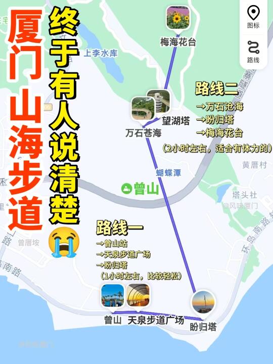 厦门！终于有人把山海步道讲清楚……😭