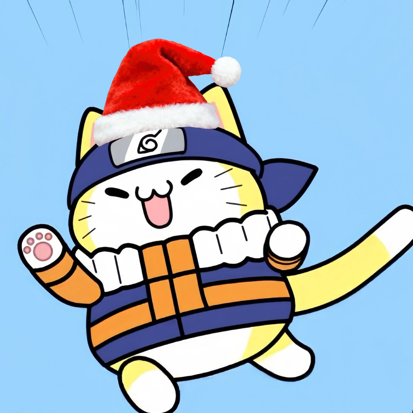 【火影忍者人物圣诞帽p图】也来更个风最近网上特别火的给人物戴上圣诞帽！我用忍