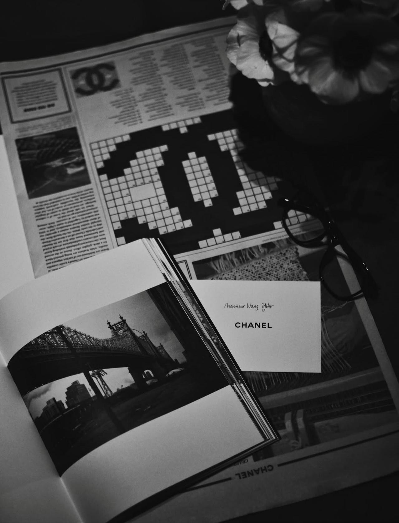 王一博INS更新，特别有氛围感的一张图。香奈儿2026高级手工坊系列发布会，来