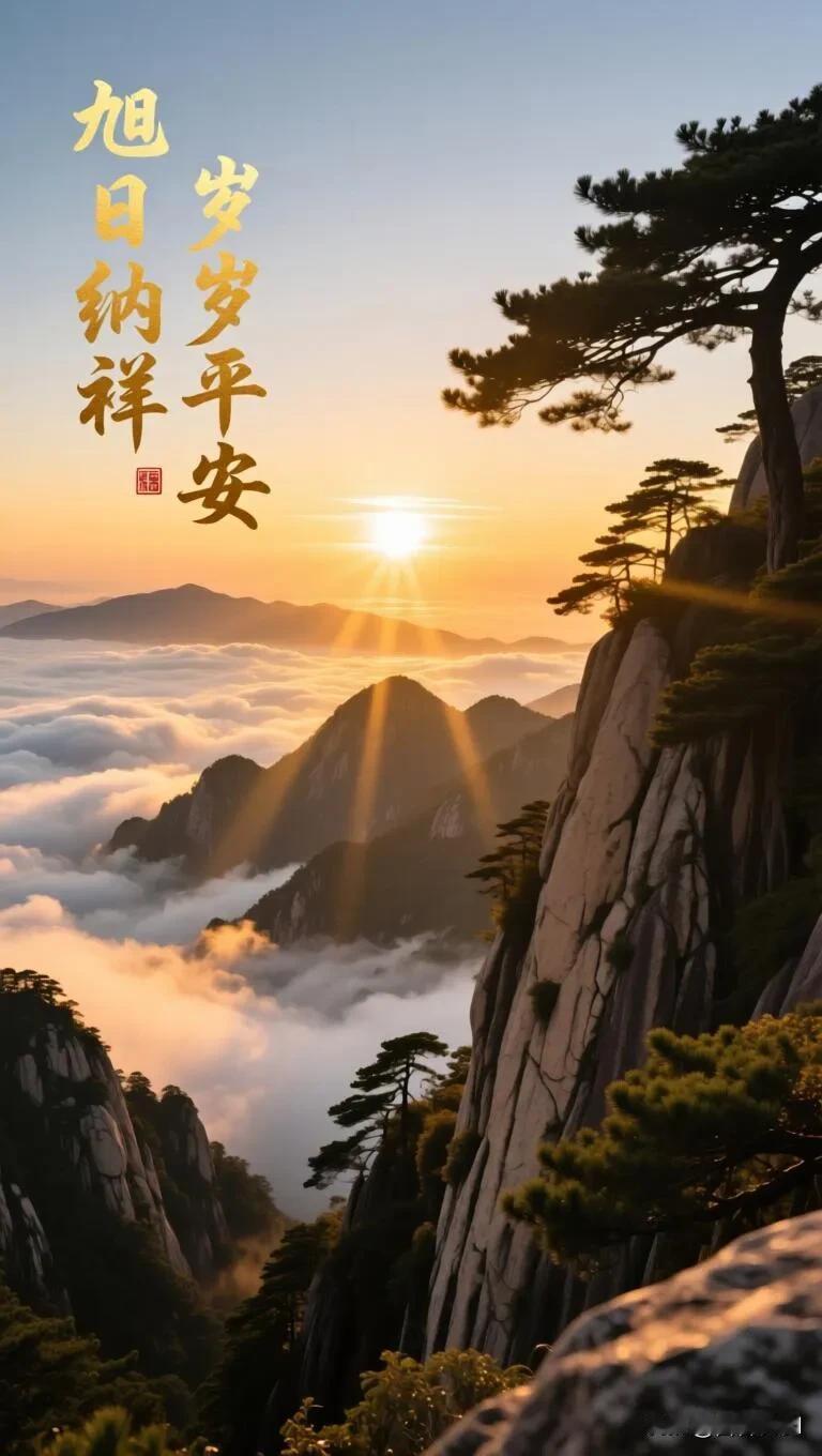 晨光破晓，清风入怀。生活虽有风雨，守住内心的平和，便是晴天。愿家中长辈安康，亲友