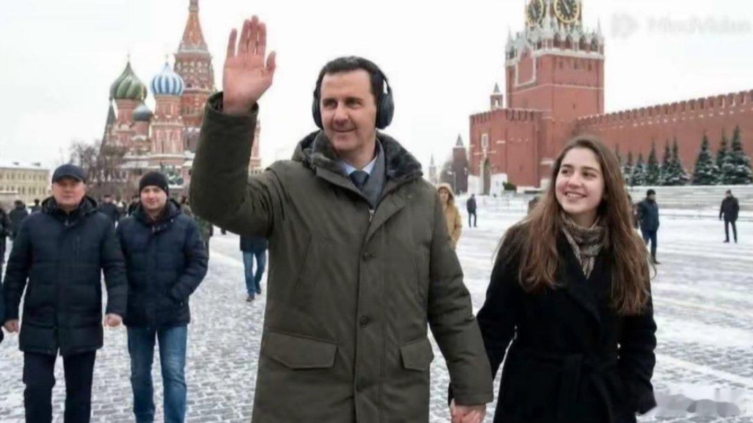 叙利亚反革命总头子巴沙尔·阿萨德在莫斯科最新照片。叙利亚叙利亚局势中东军情