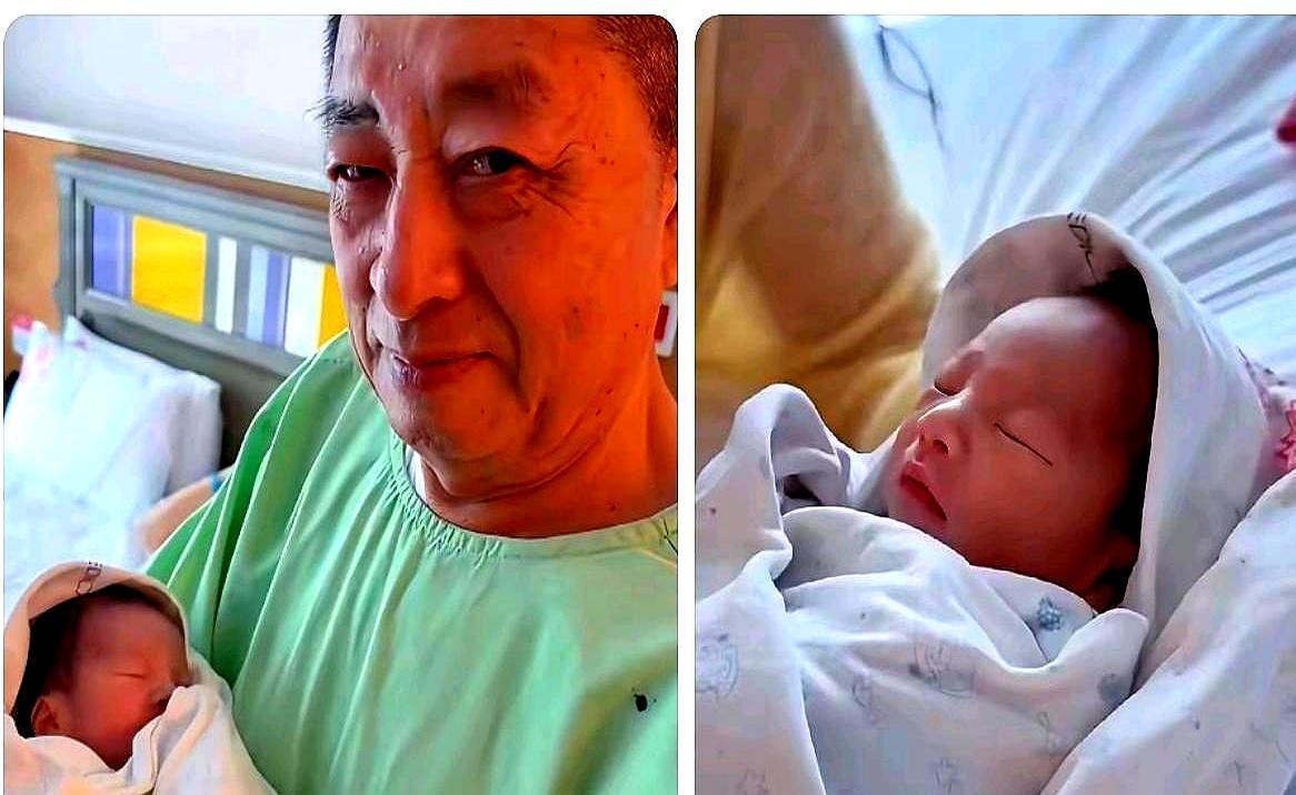 68岁的前夫爷子，这辈子第一次坐经济舱，是为了赶去台北抱刚出生的孙子。他把