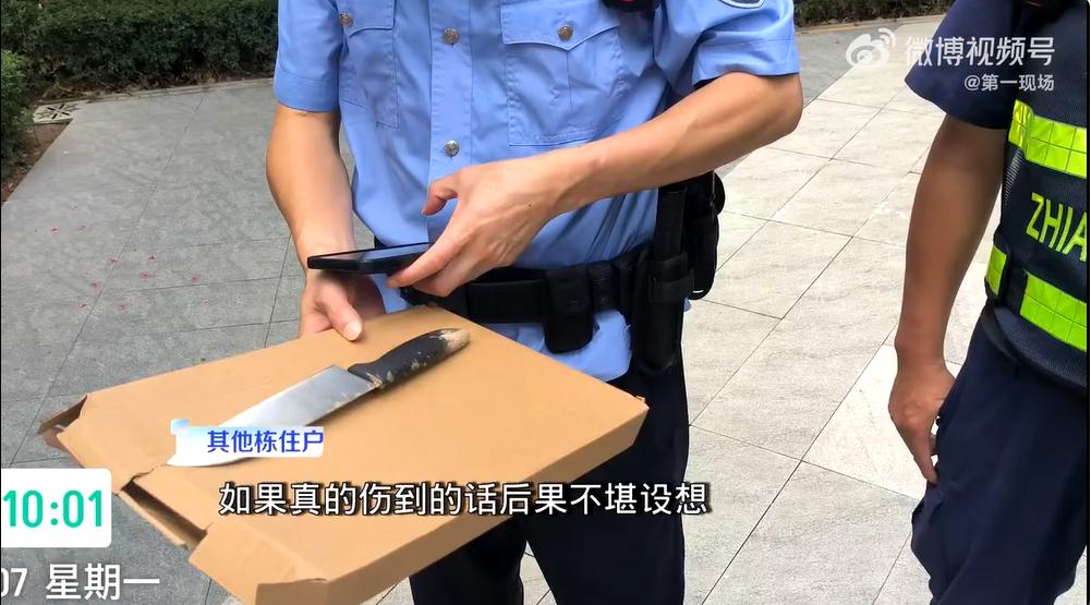 9月9日，金羊网报道，9月7日，广东一处居民小区发生惊险的高空坠物事