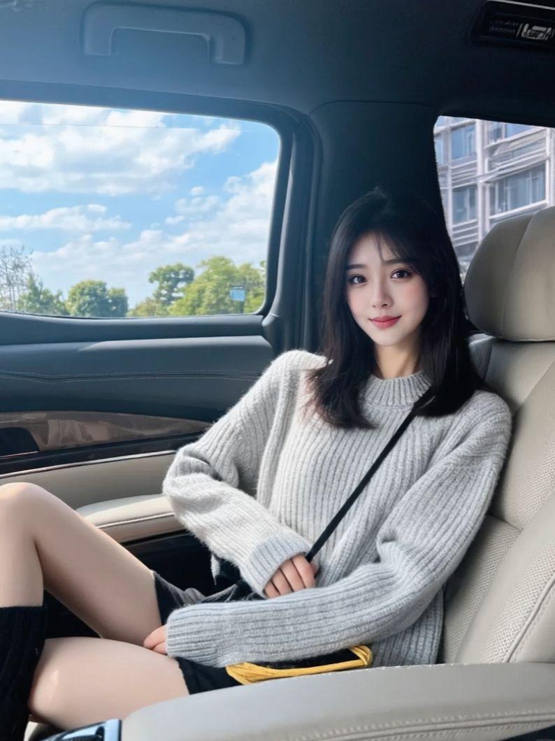 AI车内日常照 ai创作 原来ai写真可以这么美  谁拍谁好看 美出高级感