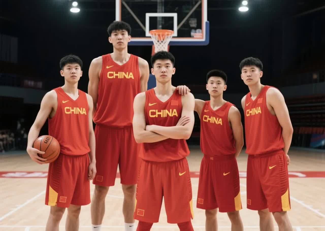 未来5年，中国男篮最强首发，媲美08年男篮1、中锋—杨翰森杨翰森，被