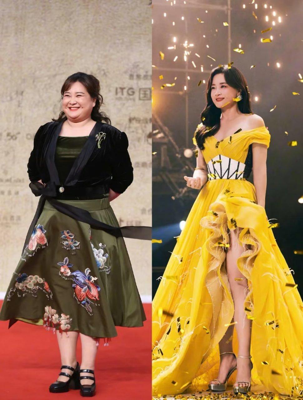 杨天真又瘦又美又有钱的自信明星减肥成功前后对比图变化也太大了吧大家都是怎么