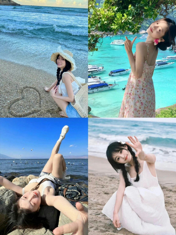 海边生命力拍照姿势📸我悟啦！