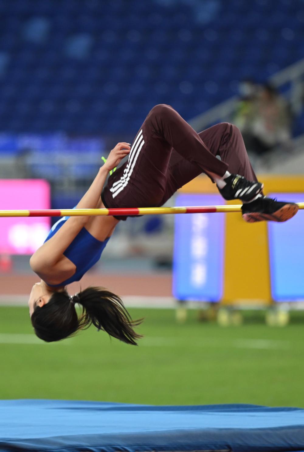 全运会女子跳高看点十足, 清华学霸摘得金牌|图集