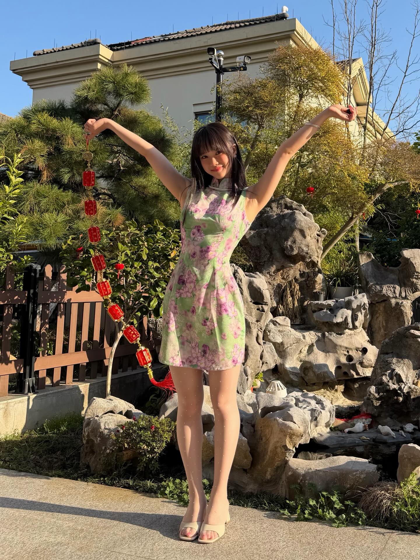 新年穿搭 美女随拍 分享照片 旗袍