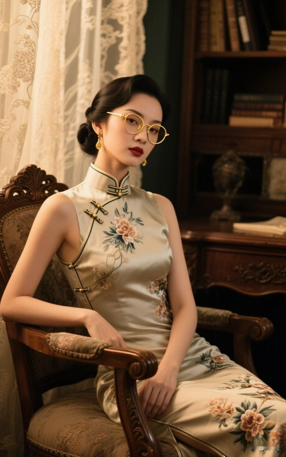 复古风穿搭，优雅气质，配上眼镜韵味十足！复古感穿搭复古风日常穿搭复古雅致穿搭