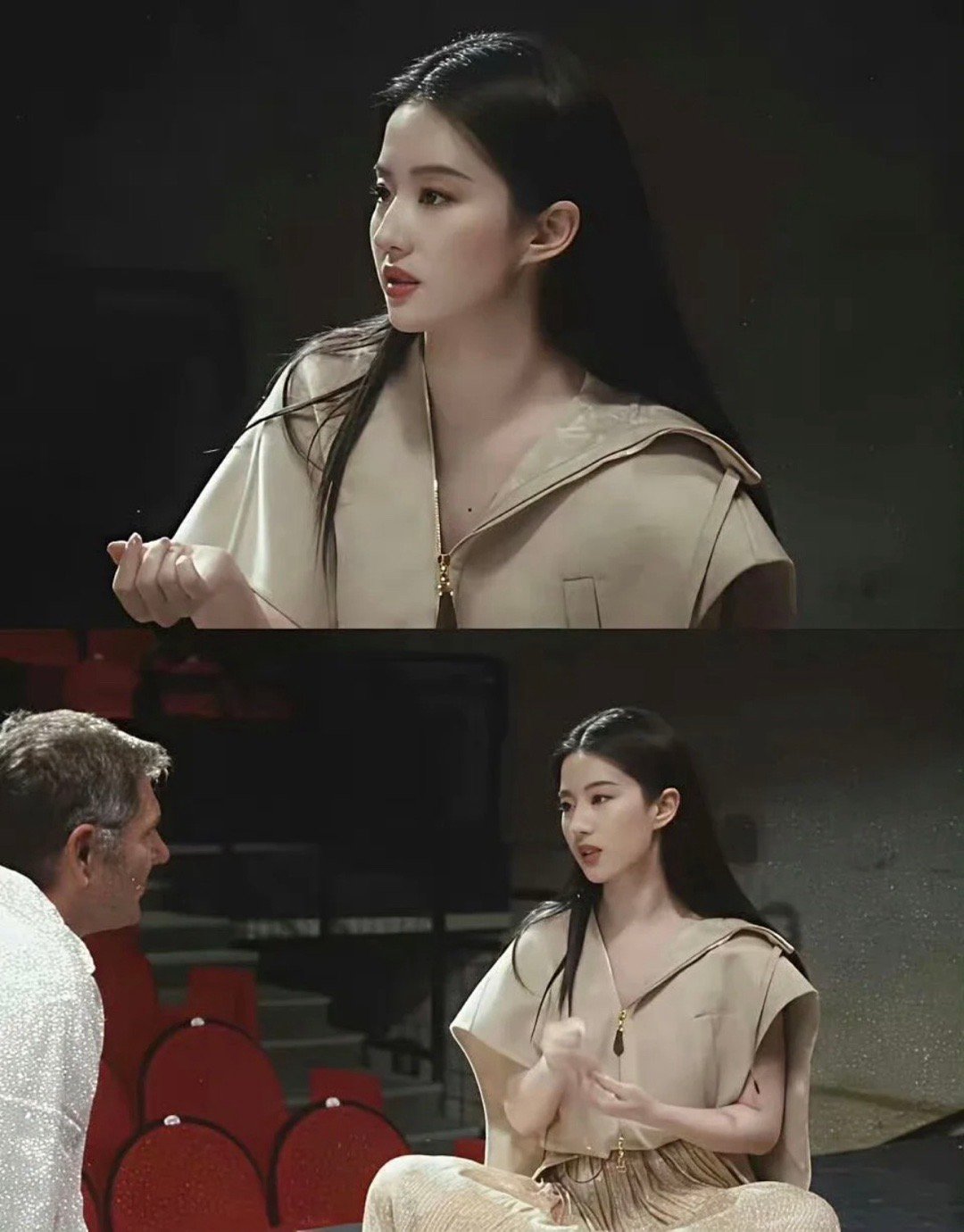 以为是早期的刘亦菲没想到是上周的，还是一如既往的美丽​​​